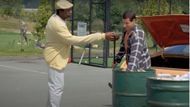 Chubbs Peterson first tells Happy Gilmore about the game's potential to make money. (Image via Universal Pictures)